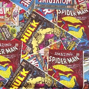 Superhero Marvel DC Comic 100% Cotton Fabrics 20 Designs Pro 50cm