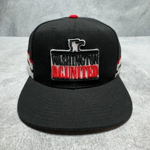 DC United MLS Mütze Kappe Mitchell & Ness schwarz Streifen historisches Logo Druckknopflasche, Einheitsgröße - Bild 1 von 12