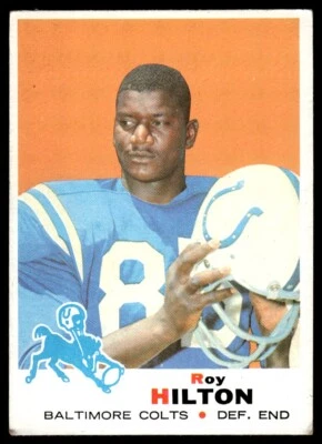 1969 TOPPS ROY HILTON ROOKIE BALTIMORE COLTS #160 - Image 1 of 2