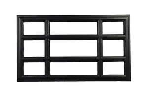 4 insertos de repuesto Amarr Prairie para puerta de garaje Amarr de panel corto negro - Imagen 1 de 4