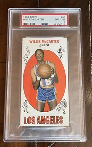 1969 BASKETBALL (TOPPS) -  #63 WILLIE McCARTER - PSA Grade 8 NM-MT.