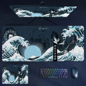 Japanisches Kanagawa Big Wave XL Mousepad Schreibtischmatte Gummi rutschfest für Gamer - Bild 1 von 12