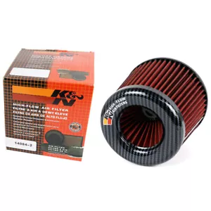 K&N Carbon Color Super Power Luftfilter High Flow Performance Intake Cleaner #RD - Bild 1 von 7