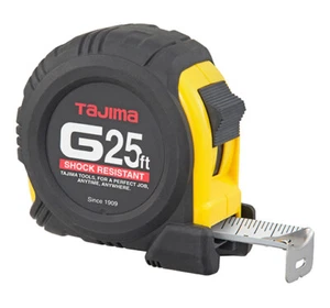 Tajima G-25BW G-Series, Standard Scale, 25 ft x 1 in. Steel Blade, Tape Measure - Picture 1 of 5