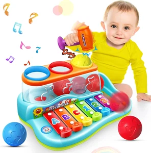 Baby Spielzeug 12-18 Monate Hammerschlag Xylophon Kinder Geschenke für 1 2 3+ Jahre alt - Bild 1 von 12