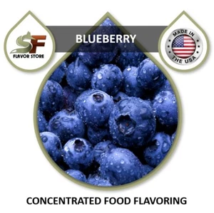Blueberry Flavor Drops Food Flavoring Concentrate - 1oz/30ml - SageFox - FL018 - Picture 1 of 3