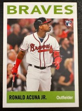 2018 Topps Throwback Thursday TBT Ronald Acuna Jr RC Rookie 1964 Base #209