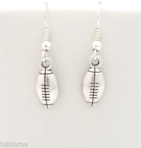 Rugby Ball Earrings - Picture 1 of 4