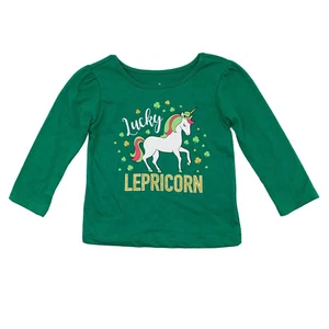 NEW! Toddler Crew Neck Cotton Blend Long Sleeve Shirt Tee. Size 12M. - Picture 1 of 5