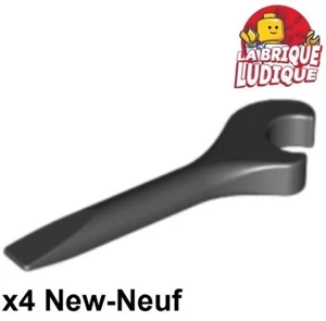 Lego 4x Minifiguren Werkzeug Werkzeug Werkzeug Flachschlüssel Spanner Wrench schwarz/black 4006 NEU - Bild 1 von 1