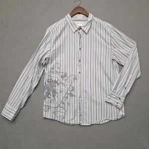 BKE Mens Slim Fit Long Sleeve Metal Snap Shirt Size XL - Picture 1 of 7