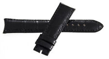 Daniel Roth Men's 18mm x 16mm Shiny Black Alligator Leather Watch Band 