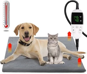Adjustable Heating Pad for Cat Dog Pet Electric Heater Mat Warmer Bed Waterproof - Picture 1 of 34