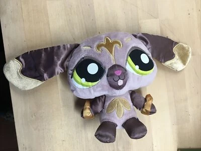 Hasbro Littlest Pet Shop 2008 Sassiest Ameixa Cachorro Bicho de Pelúcia 7" - Imagem 1 de 4