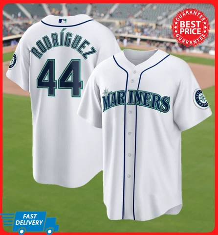 New Julio Rodriguez #44 Seattle Mariners Baseball Jersey Printed Fan Made XS-5XL Cover