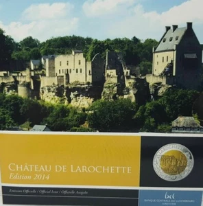 manueduc  LUXEMBURGO  5 € PLATA - NIOBIO 2014  PROOF CASTILLO DE LAROCHETTE UNC - Bild 1 von 2