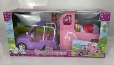 Steffi Love Jeep & Horse Trailer Girls Simba Toys Boxed New Barbie Car Vehicle