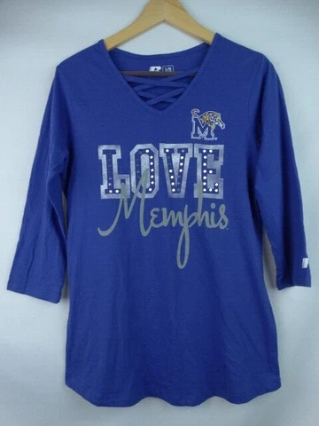 University of Memphis Tigers Russell Athletic Juniors Shirt Large Top Love M Cover