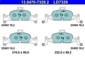 Brake Pad Set, disc brake ATE 13.0470-7329.2 for AUDI Q5 (FYB, FYG) 2.0 2017-202 - Picture 1 of 6