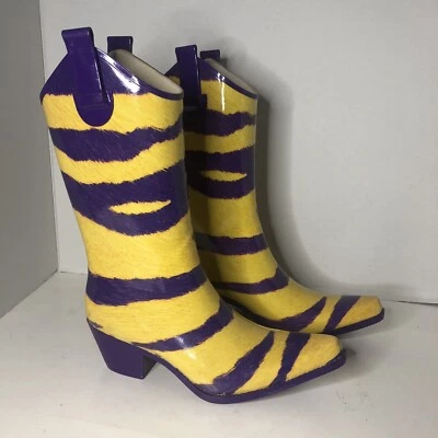 My Game Botas Talla 8 Goma Impermeable Botas de Lluvia Cebra L A Lakers *LEER Foto 1 de 4