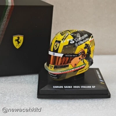 SCUDERIA FERRARI HP ITALIAN GP 2024 SAINZ Helmet SPARK MODEL 1/5 #LSHEL005 - Image 1 of 2