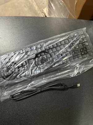 KB212-B 469-2457 Black 104 Normal Keys USB Wired Ergonomic Keyboard - KB212 - Image 1 of 2