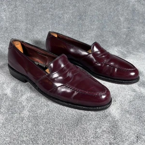 Allen Edmonds Randolph Halbschuhe Shell Cordovan Burgund Herren 8.5C USA 4879 - Bild 1 von 10