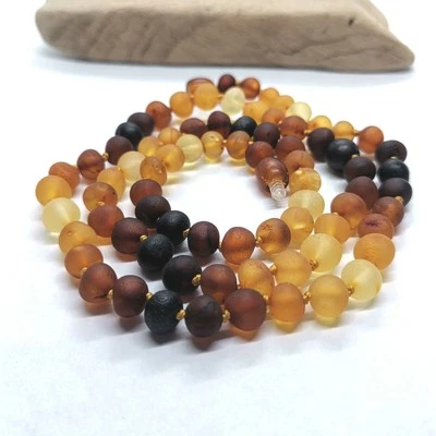 Collana di ambra perle di ambra naturale del Baltico per donna, regalo per... - Immagine 1 di 4