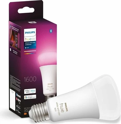 Philips Hue White & Color LED E27 1600 lm 13,5W Smart Lampe Dimmbar App-Steuerun - Bild 1 von 4