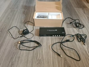 Commutateur KVM HDMI 8K 4 PC 4 ports KVM pour 4 PC partage double moniteurs et USB 3.0 - Photo 1/10