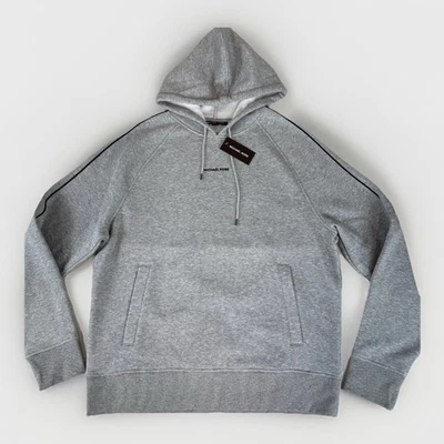 NWT Michael Kors Men’s Logo Sweatshirt Hoodie W/pockets Heather Grey Size XL $98 - Image 1 of 4