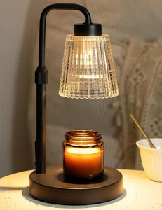 Candle Warmer Lamp with Timer Dimmable, Mothers Day Gifts for Mom, Black - Picture 1 of 8