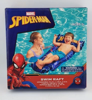 Balsa de natación inflable Bestway Spiderman para niños edades 3+ - 41"x19"x6" - Nueva Foto 1 de 2