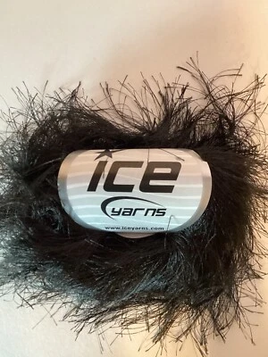 Пряжа для длинных ресниц Ice Yarns ЧЕРНАЯ 50 грамм - Изображение 1 из 3
