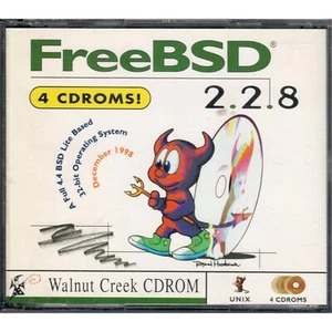 FreeBSD 2.2.8 UNIX Install 4 CDs Walnut Creek CDROM December 1998 - Picture 1 of 2