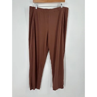 Pantalones para mujer Susan Graver tejido líquido jogger moca talla grande Foto 1 de 4