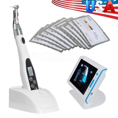 Стоматологический беспроводной эндодонтический светодиодный мотор Endo 16:1 противоугловые/вращающиеся напильники Niti ns - Изображение 1 из 2