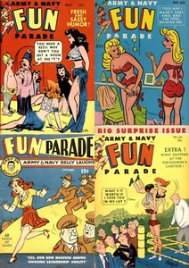 78 Old Issues of Army & Navy Fun Parade - Risqué Racy Sexy Art Magazine on DVD - Picture 1 of 12