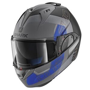 Shark Evo One 2 Slasher Flip Front Modular Helmet AKB - Grey / Blue