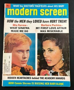 Vintage TV Movie Modern Screen Stars 1968 Magazine 60s Fashions ADs Elvis's Baby - Picture 1 of 8