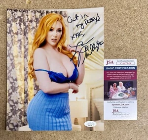 Lauren Phillips Adult Redhead Film Star Signed 8X10 Photo Model With JSA COA - Picture 1 of 2