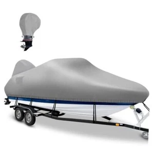 Boat Cover 17-19ft with Motor Length: 17'-19', Beam Width: up to 96" Gray - Picture 1 of 7