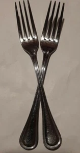 2 Cuisinart Mansfield Salad Forks 18/10 Stainless Flatware Korea - Picture 1 of 5