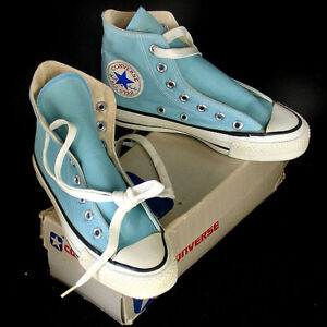 Vintage USA-MADE Converse All Star Chuck Taylor blue NEW BOXED size 2.5 boys