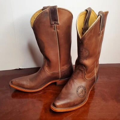Botas colegiadas femininas Nocona Western Alabama maré carmesim tamanho 7 B - Imagem 1 de 4