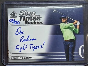 Doc Redman 2021 SP Authentic Sign of the Times Rookies /50 Auto Fight Tigers! - Picture 1 of 2