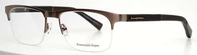 Ermenegildo ZEGNA EZ5014 035 哑光浅青铜男式眼镜 55-18-145 B:40 — 第 1/4 张图片