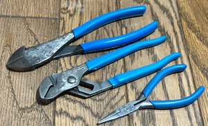 ๐บ๐ธ Channel Lock Tools Diagonal Cutters Duck Bill Needle Nose Pliers Set Lot - Picture 1 of 9