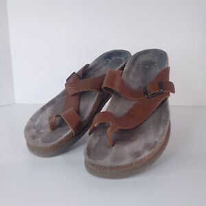 Mephisto Niels Mens Sandals EU Size41 / US 8.5 Brown Nubuck Comfort Support Cork