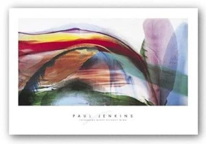 Phänomene Wellen ohne Wind KUNSTDRUCK von Paul Jenkins Bild Größe 36 3/4" x 19" - Bild 1 von 1